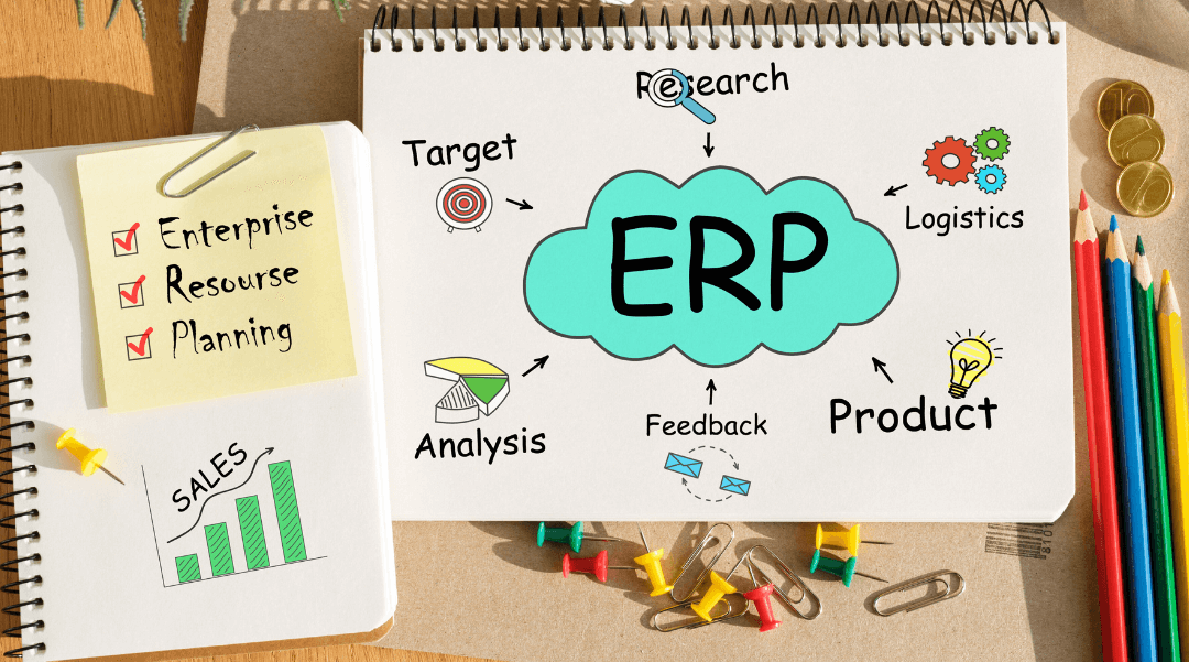 Grafica che rappresenta i vantaggi di un ERP Cloud